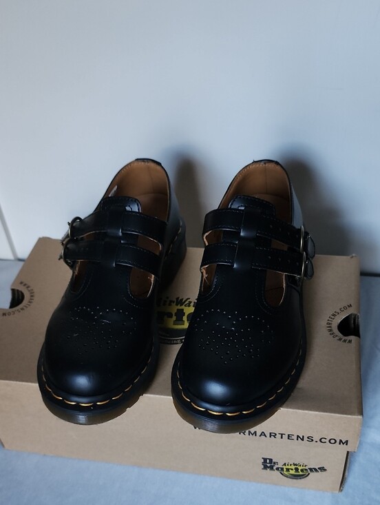Dr. Martens Shoes - Dr. Martens 8065 Smooth Leather Mary Jane Shoe Black Size US 7